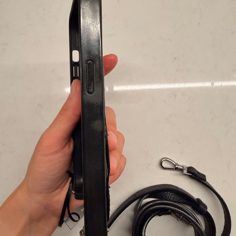 Bandolier Sleek Black Phone Case with Strap - Picture 6 of 9